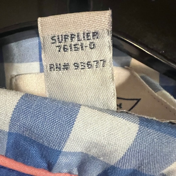 St Johns Bay Gingham Double Breasted Trench Coat Jacket in Blue and White‎ - Picture 9 of 10